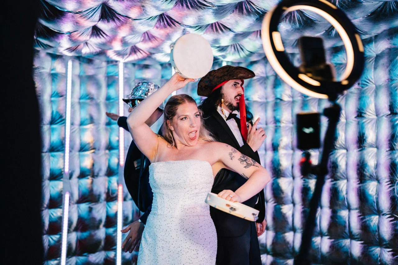 Video Booth 360 durante un party serale in Puglia