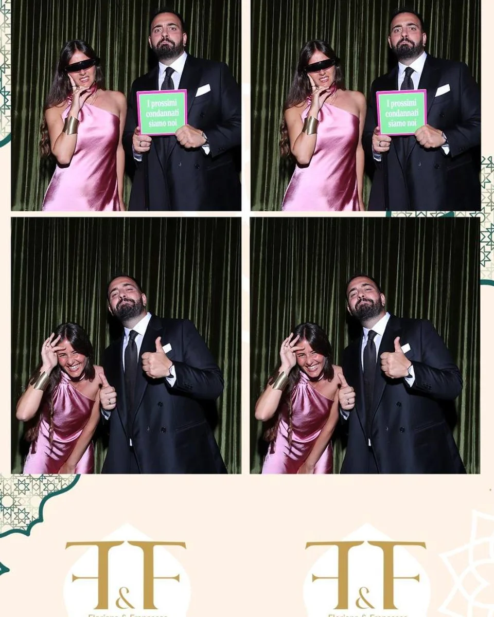 Striscia stampa PhotoBooth personalizzata per gli sposi